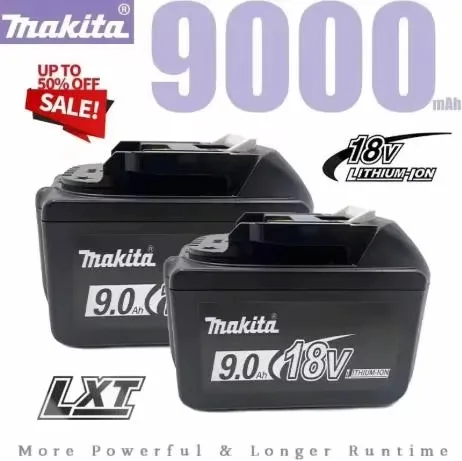 18V 9000mAh Lithium Battery 15-Cell High Capacity Replacement for Makita Cordless Power Tools