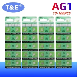 10-100PCS Battery AG1 LR621 364 164 531 SR621 SR621SW SR60 CX60 1.5V Cell Coin Batteries For Watch Toys Remote