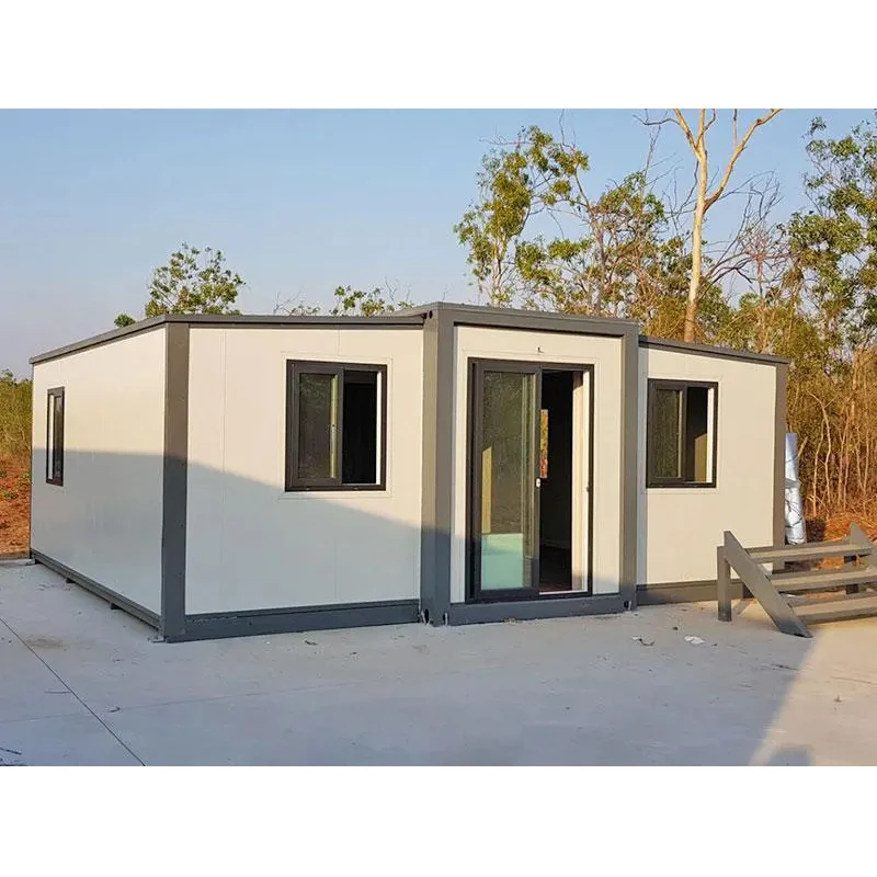 Folding Box House 20ft 40ft Villa House With 3 Bedroom Easy Light Steel Flat Pack Foldable Expandable Container Prefab Houses