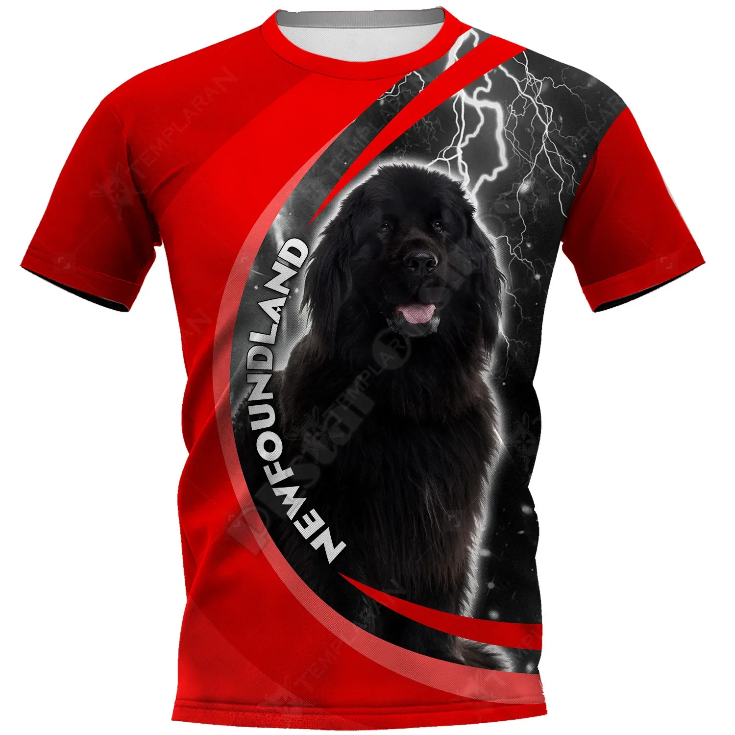 Newfoundland 3D Impresso t shirts mulheres para homens Verão Casual Tees Camisetas de Manga Curta Manga Curta Drop Shipping