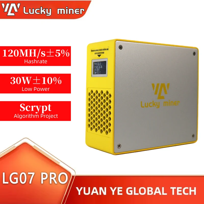 

2026 Latest Lucky Miner LG07 Pro 120MH/s LTC DOGE Coin Asic Miner 30W Silent Low Power Scrypt Crypto Home Mining Machine