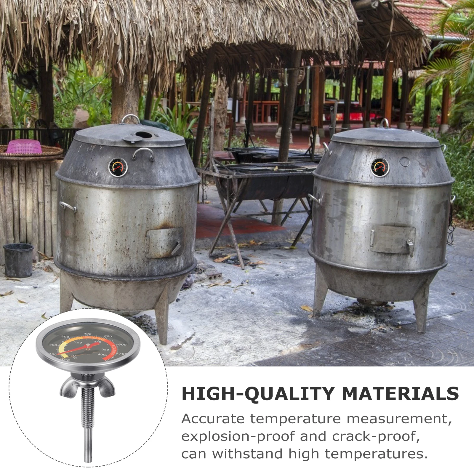 

Kitchen Thermometer Food Oven BBQ Turkey Digital Cooking Probe Silver Plastic Ultra Fast Accurate Heat Resistant Explosion