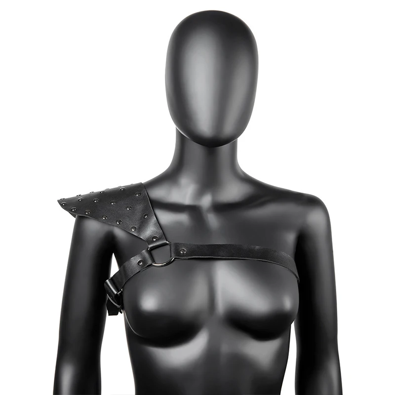 

Medieval Knight Single Shoulder Armor PU Leather Pauldrons Viking Knight Costume Samurai Warrior Larp Cosplay Accessory