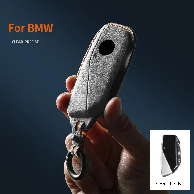 

Car Key Case Cover For BMW Series 7 735 i 740 Li X7 X1 U11 2023 I7 G07 LCI XM Keychain Accessories Protector Shell