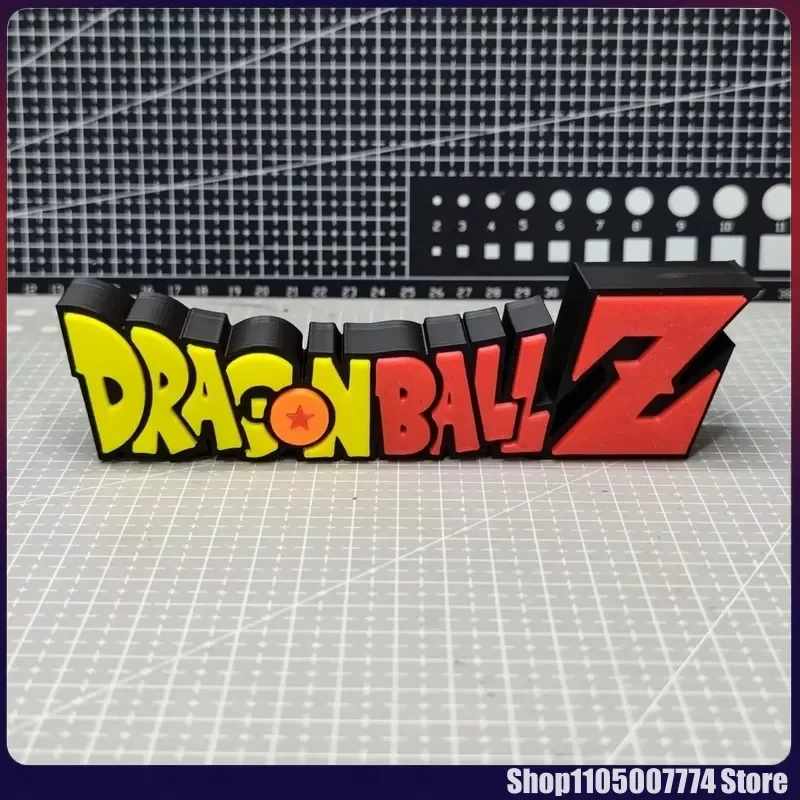 Letrero Decorativo con Logotipo de Dragon Ball Super, Impresión 3D, Letrero Hecho a Mano, Adorno de Escritorio, Modelo Coleccionable, Juguetes, Regalos Navideños