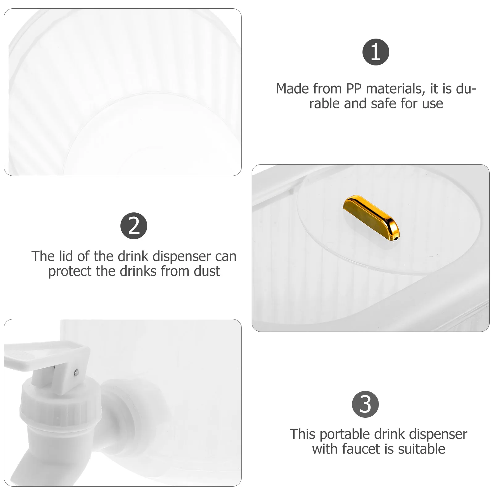 

Spout Cold Water Container for Fridge Faucet Iced Beverage Dispenser
