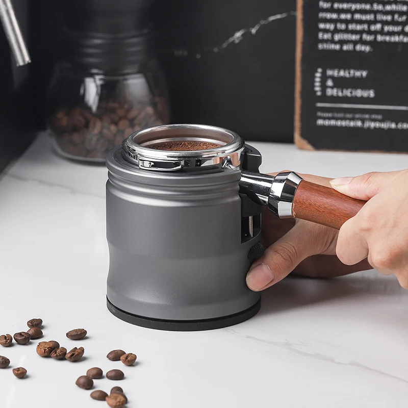 Coffee Handle Bracket Aluminum Alloy Powder Press Holder 51mm58mm Universal Cloth Powder Holder Coffee Coffee Tamper