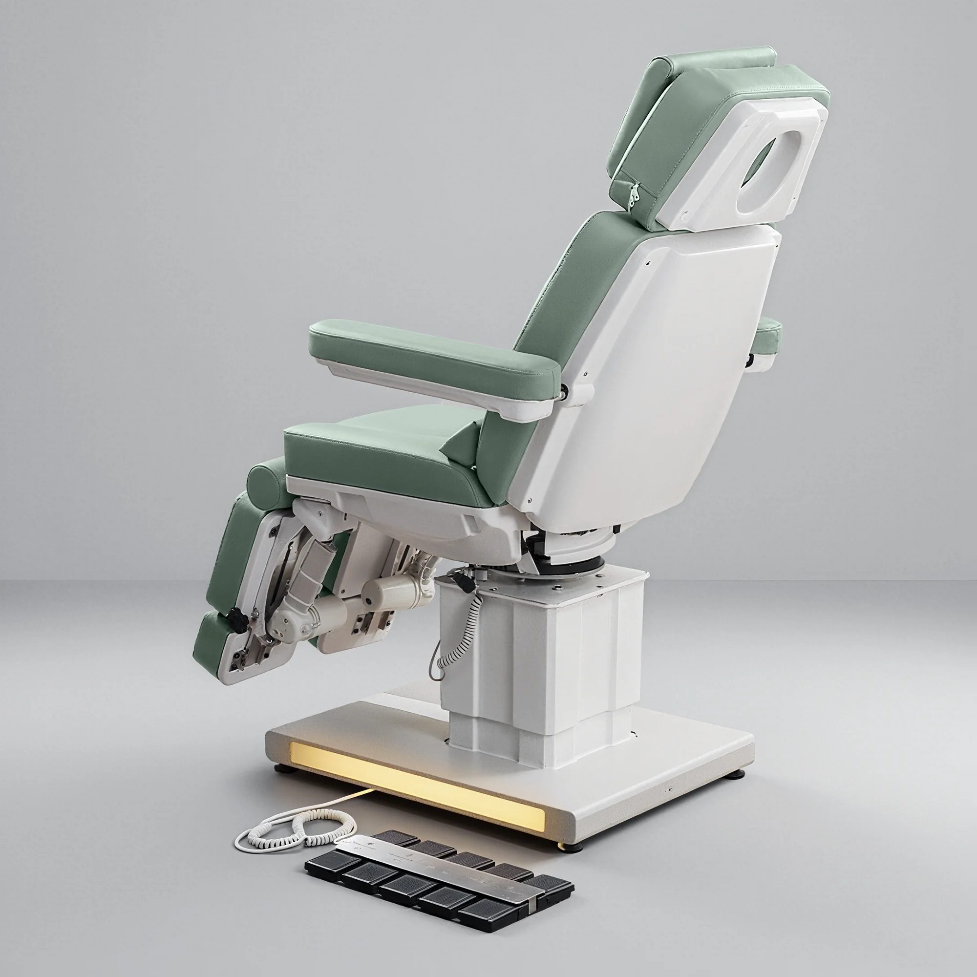 5 Motors Electric Podiatry Chair Split Leg Beauty Bed Salon  Rotating Massage Facial Treatment Chair CE Clinic Hospital