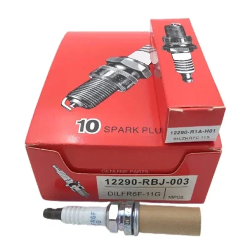 

4/6PCS Dual Iridium Spark Plug 12290-RBJ-003 DILFR6F11G for Honda Civic IX Jazz Fit Insight Mitsubishi Mirage 1.3L Car Candles