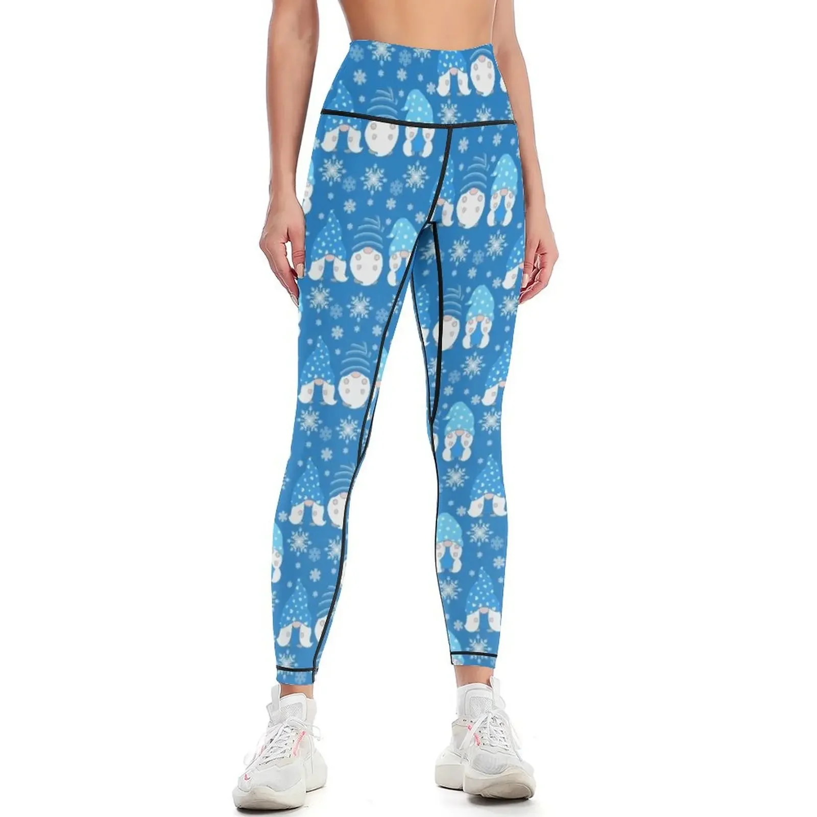

Winter gnomes in the snow Leggings Golf wear active wear sports for gym legging pants raises butt Womens Leggings