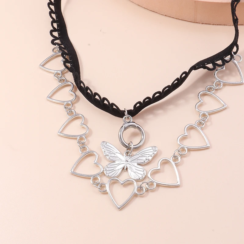 Aihua Mode Liebe Herzen Insekt Schmetterling Bein Kette für Frauen Körpers chmuck Strand Gold Silber Farbe mehr schicht ige Oberschenkel kette – Detail 10