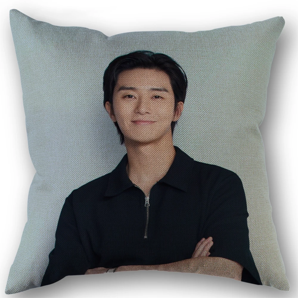 غطاء وسادة من Park Seo Jun مصنوع من الكتان المقاوم للبهتان وقابل للغسل في الغسالة وغطاء وسادة أريكة شمالي 3.3