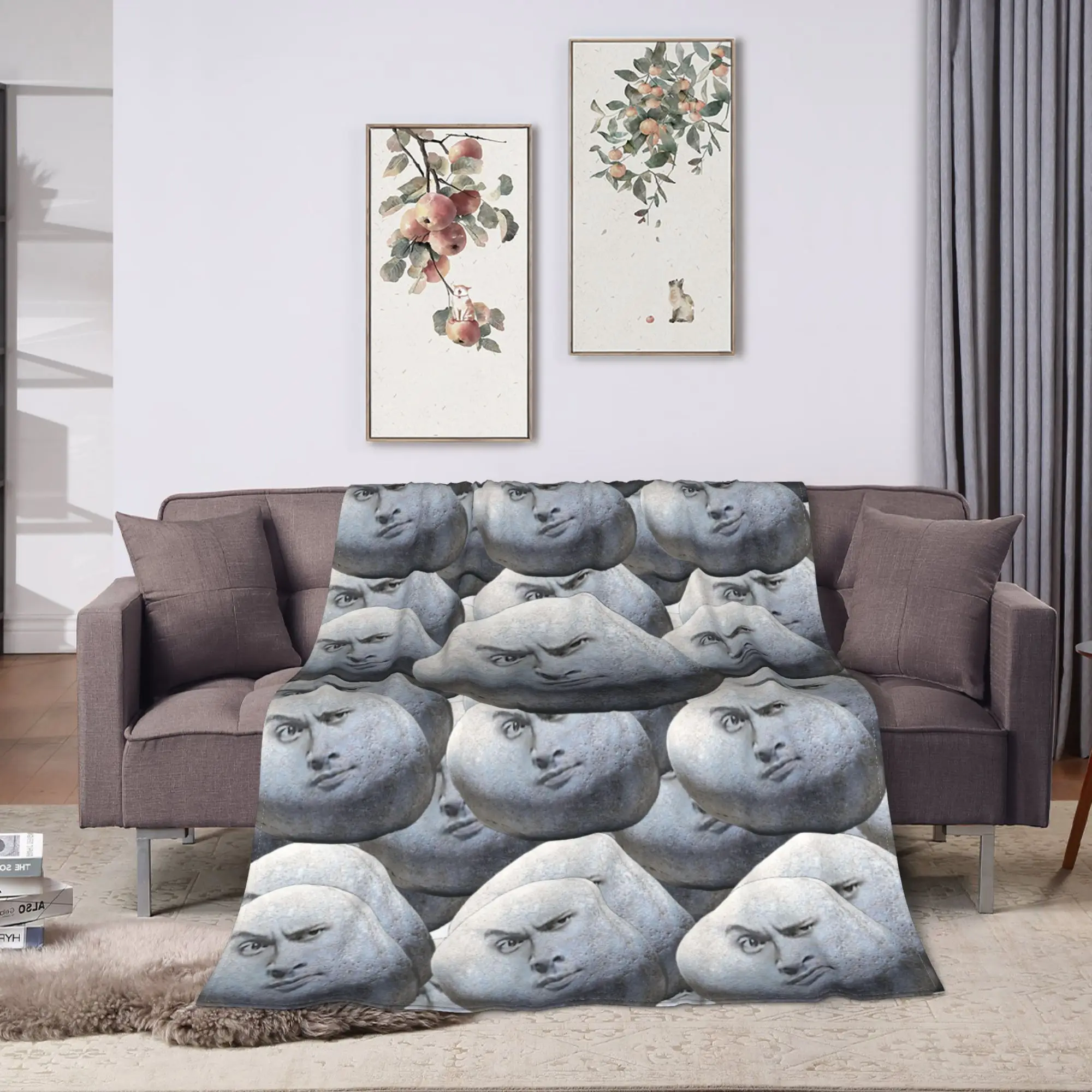 Strong The Rock Dwayne Johnson Plush Blanket Kids Adult  Flannel Bedding Throws For Couch Chair Super Soft Bedspread Gift Idea