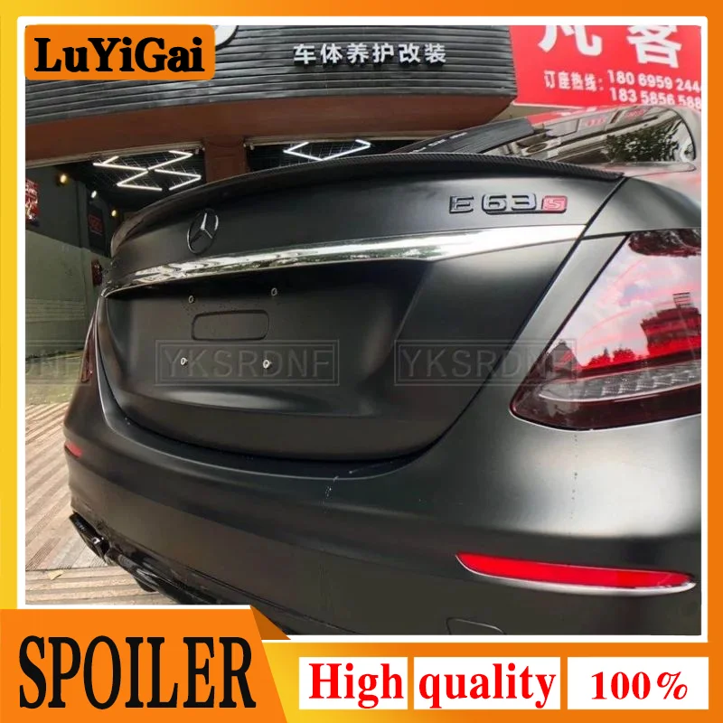 For Mercedes Benz W213 Spoiler 2016 2017 2018 2019 E-class E200 E300 E320 E63 Spoiler High Quality ABS Car Rear Wing Spoiler