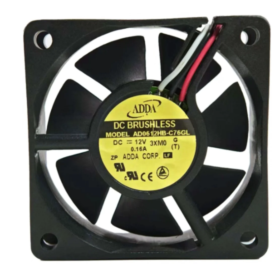 

ADDA AD0612HB-C76GL DC 12V 0.16A 60x60x20mm 3-Wire Server Cooling Fan