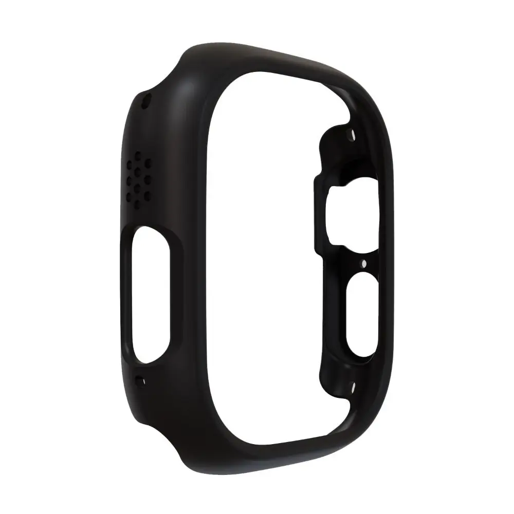 New Bumper PC Cover Hard Shell Hollow Protective Frame Watch Accessories Case for Apple Watch Ultra 49MM Smart Watch