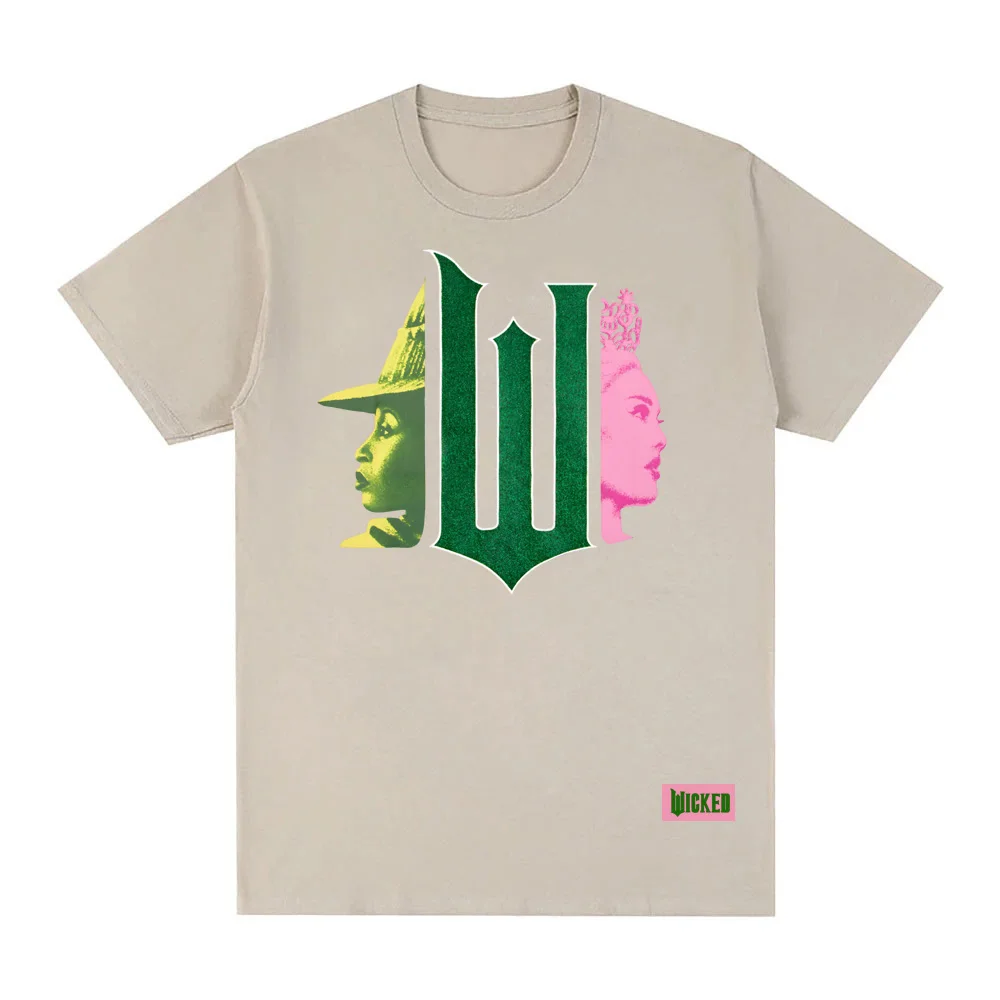 クリスマス ウィキッド フォー グッド 2026 新しい Tシャツ アメリカの叙事詩的な歌とダンスのファンタジー映画トップス 夏 100% コットン高品質 Tシャツ