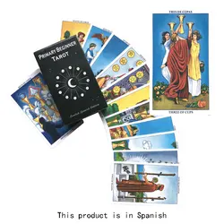 Spanish：Primary Beginner Tarot Card Oracle Card Entertainment Fate Divination Card Board Game Tarot And Brochure Guide