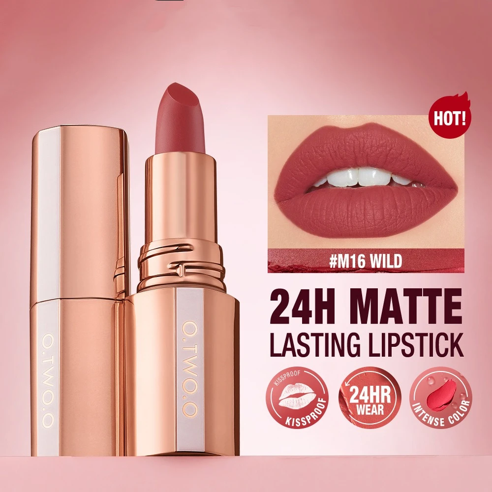 Lápiz labial mate de larga duración, brillo de labios multicolor sedoso, lápiz labial de terciopelo Natural resistente al agua para mujer