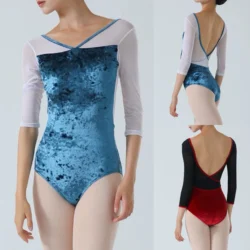 Ballet Dance Leotards Women New Design Senior Long Sleeve Gymnastics Dancing Costume Adult Cheap Ballet Yoga Coverall