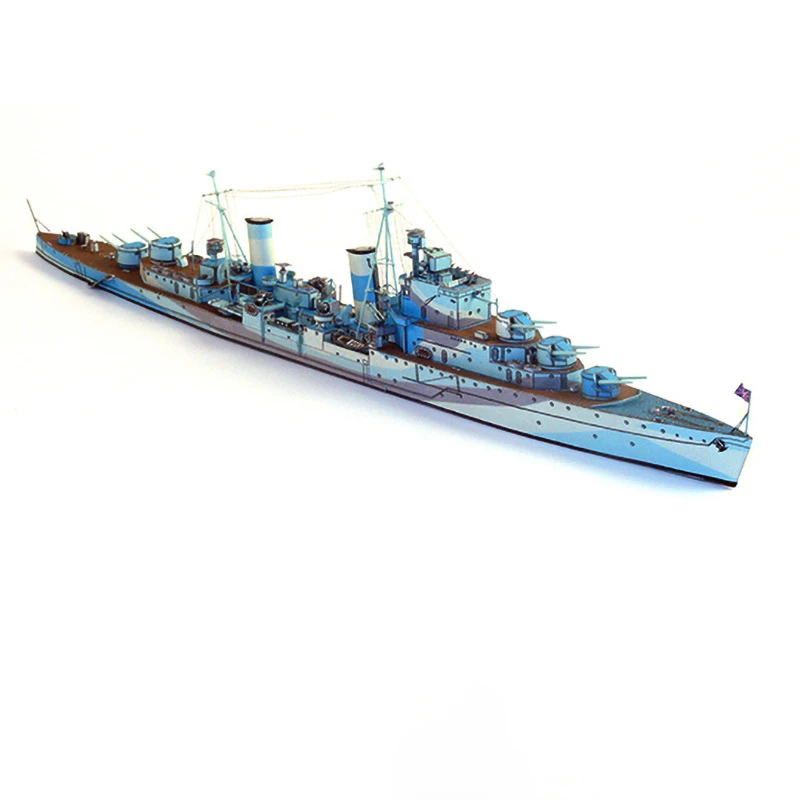 1:400 British Sirius Air Defense Cruiser Paper Model Cruiser Model Ship Military Model Home Decor Handmade DIY Paper-cut Lovers