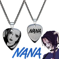 Anime NANA ナcospaly Oosaki Nana plettro per chitarra collana Unisex catena in lega Hip-hop Punk ciondoli a due lati accessori per gioielli