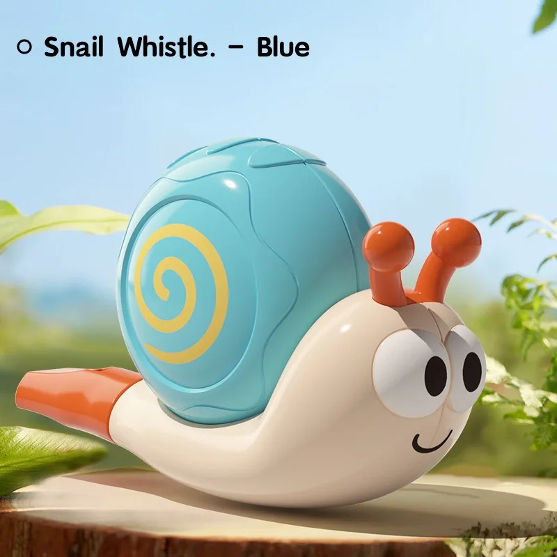 1pc caracol pássaro apito brinquedo, instrumento musical do bebê para a educação precoce, divertido dos desenhos animados assobiando presente para crianças, presente de natal