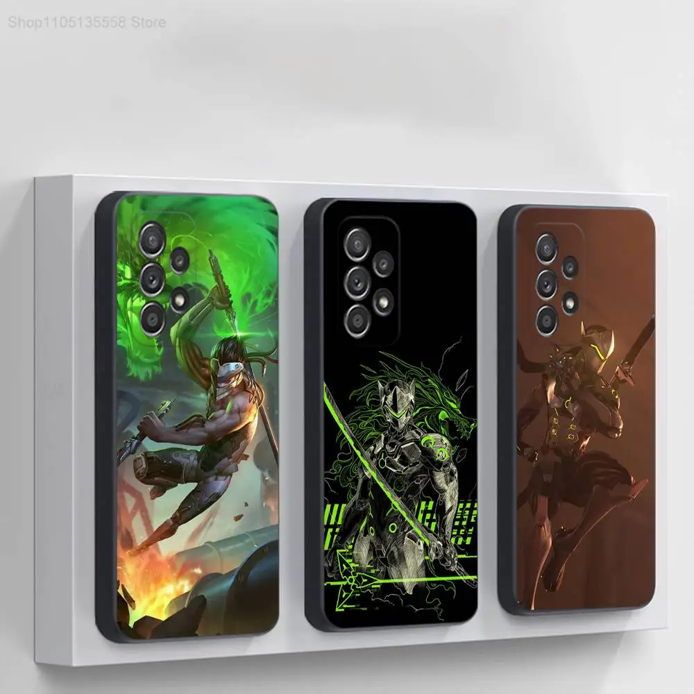 

Game O-Overwatchs Genji Phone Case For Samsung S 25,24,23,22,30,21,10,9,Ultra,Plus,Lite,FE,4,5G Black Soft Case