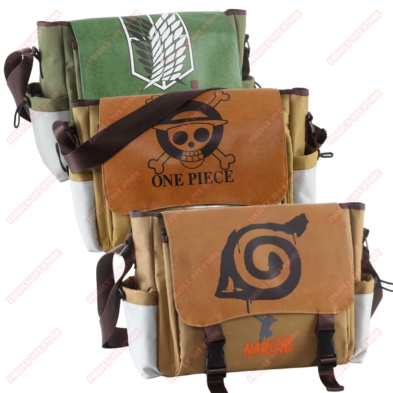 One Piece Demon Slayer Game Animation Peripheral Toys Cartoon Bundle Capacity Cute Cloth Crossbody Bag Drawcord Storage Bag