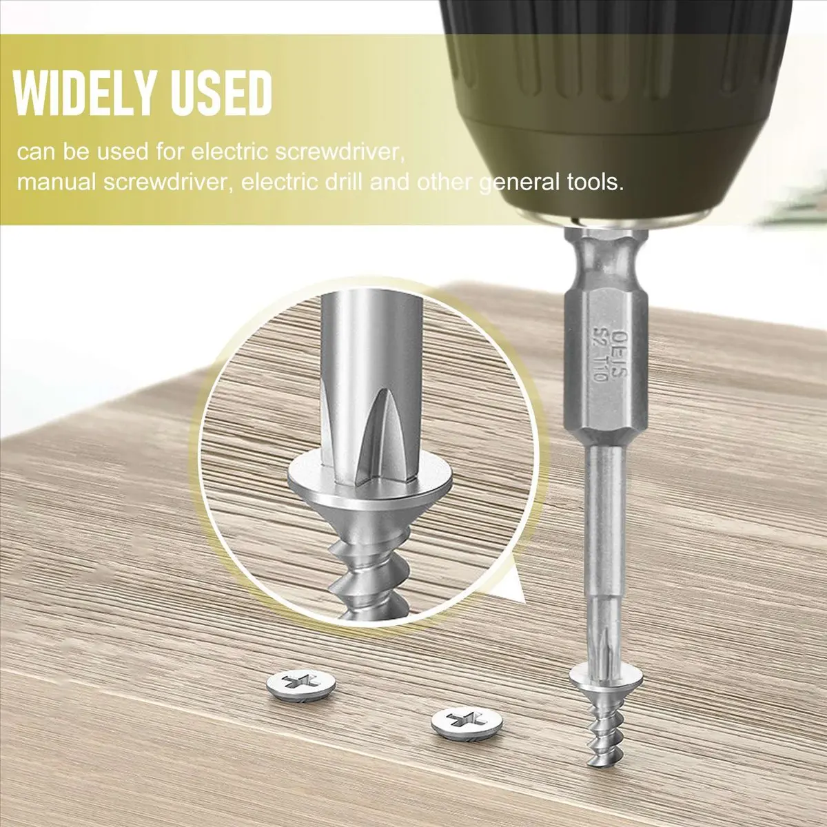 【ABKM】 12 Pack Torx Head Screwdriver Bit Set 1/4 Inch Hex Shank T5-T40 Star Screwdriver Tool Kit with 1 Pack Handle