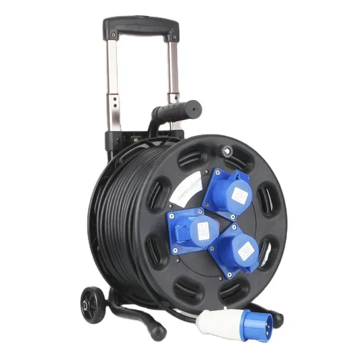 Extension cord reel industrial plug 220V cable reel/Piezas de herramientas de mano/CN(Origen)/Zhejiang, China/S350IKB-220/CE