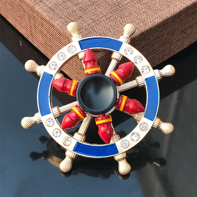 New Double-Layer Finger Gyro Metal Stress Relieving Finger Gyro Creativity Hand Spinner Kids Fingertip Stress Relief Toys