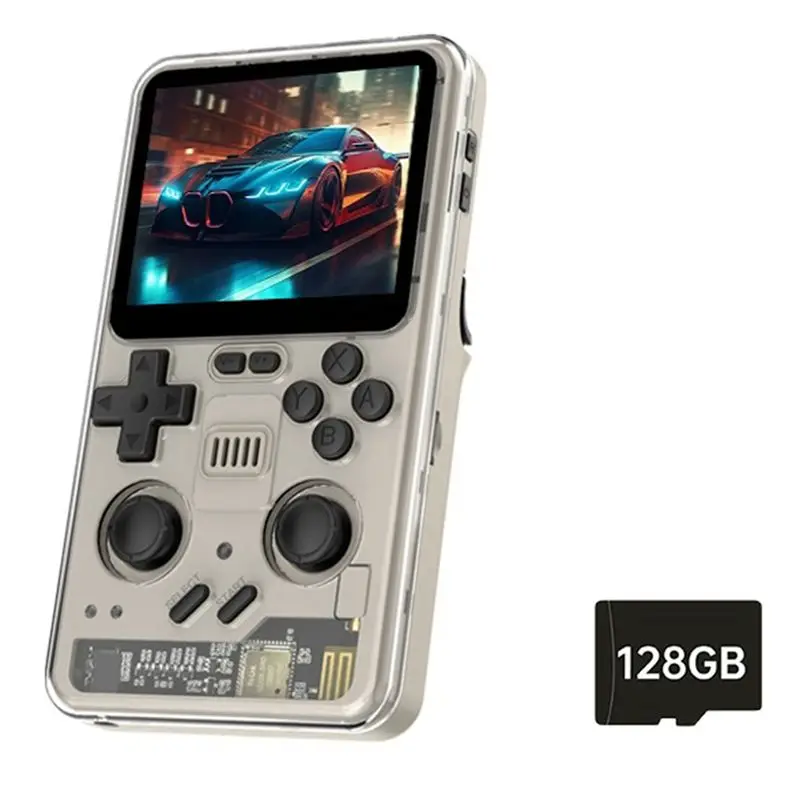 

T36C RGB20PRO Retro Handheld Game Console 128GB 3.2Inch IPS Screen Built-In Wifi+Bluetooth For GB/GBA/GBC/PSP Simulator B