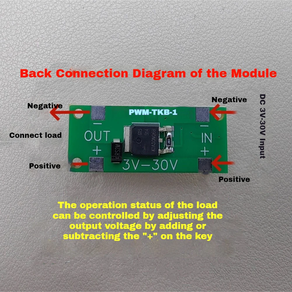 

DC3-30V Motor Governor Motor Speed Regulator PWM DC Motor Speed Control Module Dimming Module Heater Temperature Control Board