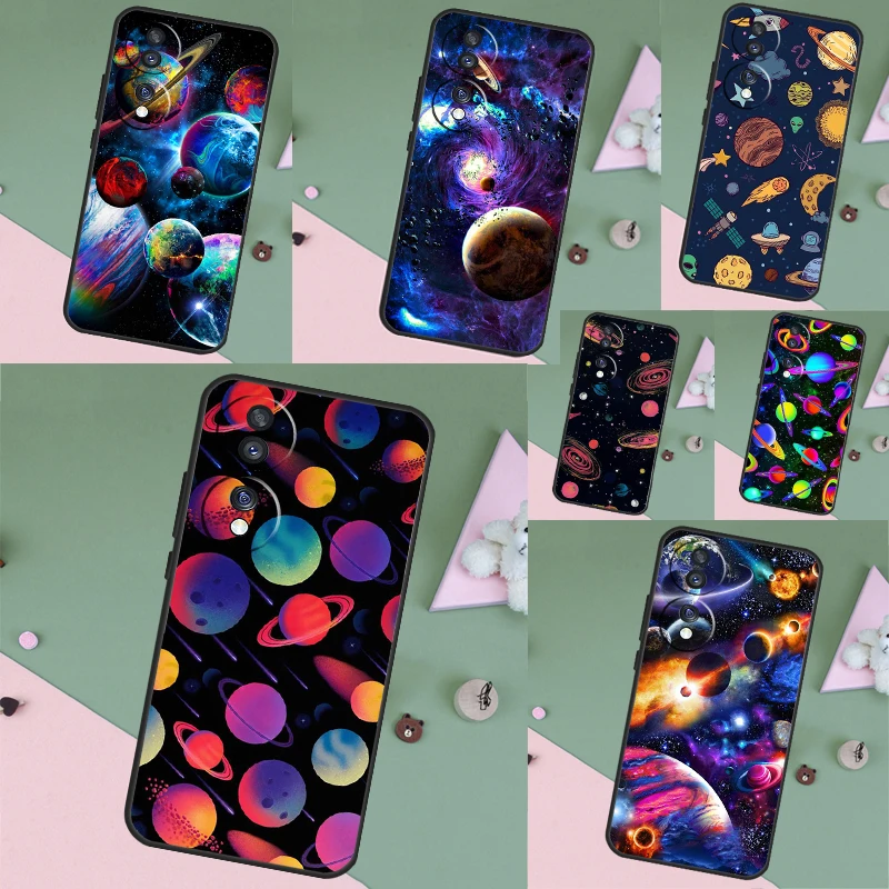 

Outer Space Planet Stars Moon Case For Honor Magic 8 6 7 Pro Honor Win RT X8b X8c X9a X9b X9c X9d 70 90 200 400 Lite Cover