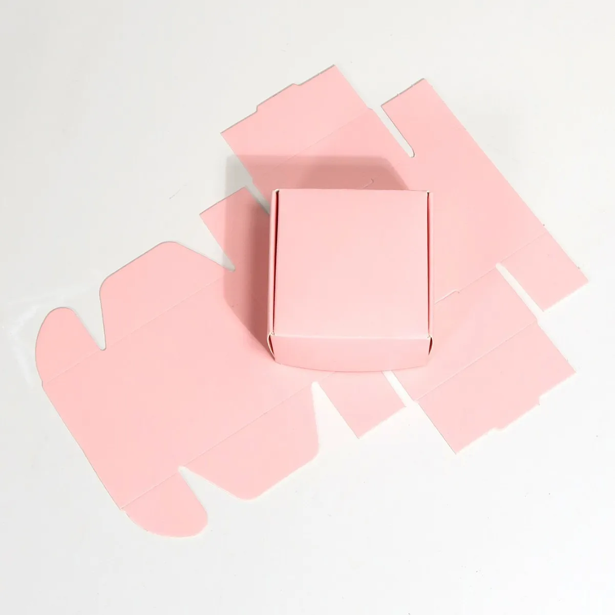 Pink Gift Box Small Packaging Boxes For Candy,Jewelry,Cookies,Handmade Sopa Paper Box view 6