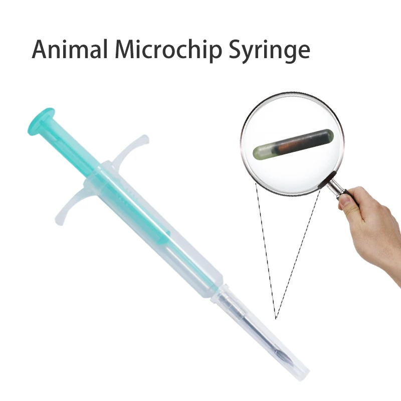 

200pcs Pet FDX-B Microchip 134.2KHz EM4305 Chip Pet Injectable Mini Chip Animal Microchip Syringe for Dog Cat Identification