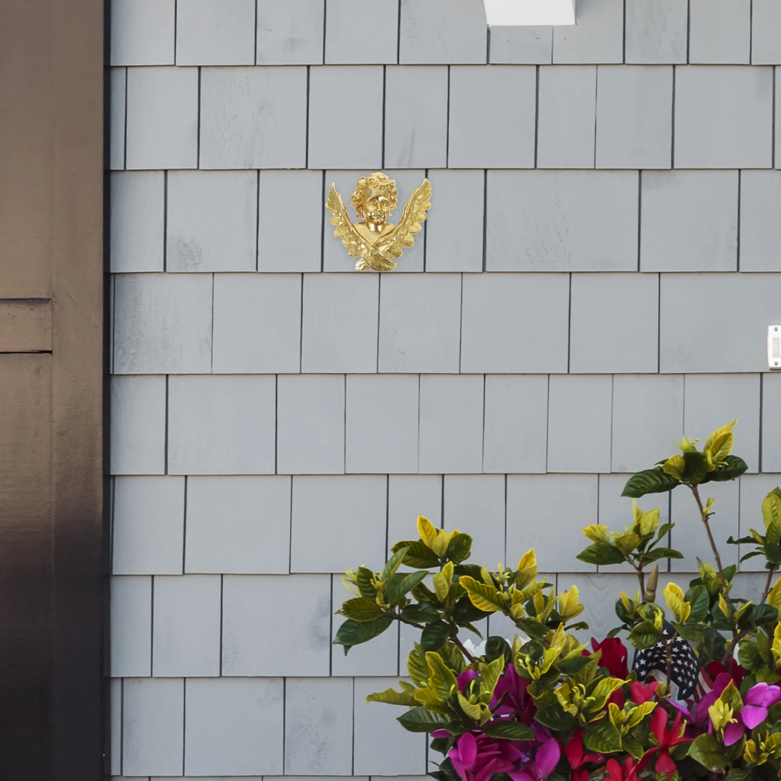 

Classic Color Resin Angel Wall Hanging Vintage Angel Decoration Home Wall Craft Ornament Resin Figurine Figurine Adornment