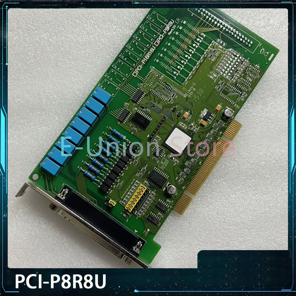 Board PCI-P8R8U Digital Input Relay Output Card Works Perfectly