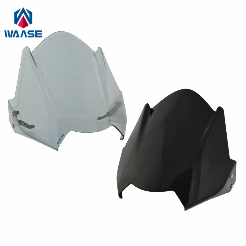 

waase For Triumph Speed Triple 1050 R/S/RS 2016-2020 Windscreen Windshield Wind Deflector Shield Screen Visor Glass with Bracket