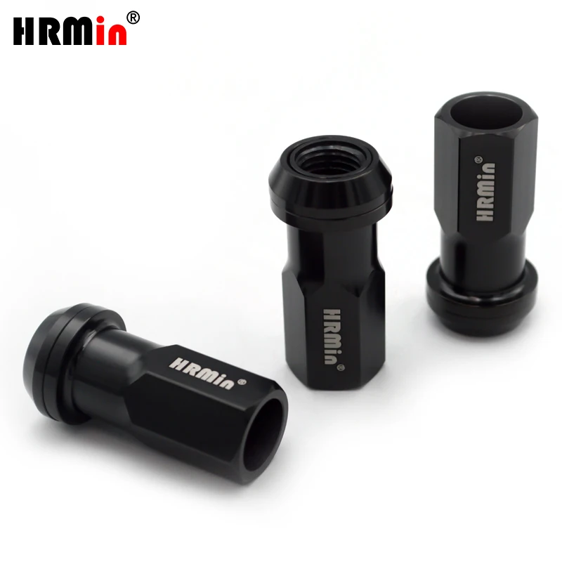 

HRMin black Gr.5 titanium open end cone seat free washer wheel lug nut M12*1.5*45 for Toyoto,Mazda,Honda,Acura,Scion,Lexus