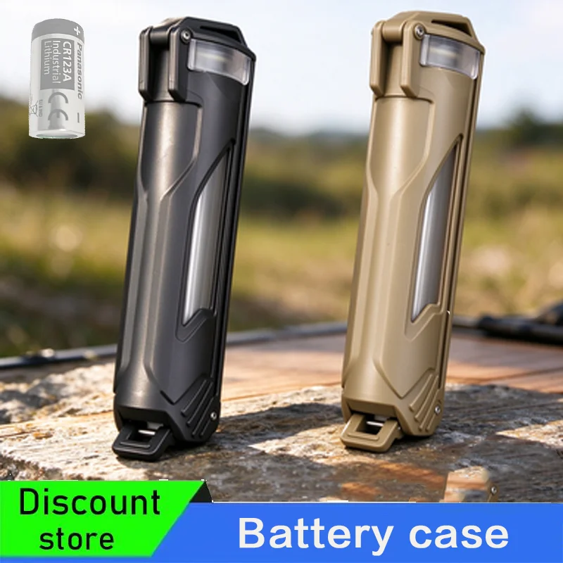 Tactical battery box, compatible with CR23A AA AAA, waterproof battery storage box