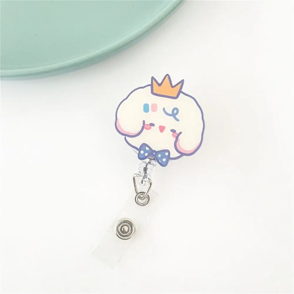 

Держатель для бейджа с мультяшными медведями и кроликами, выдвижной держатель для именных карт студентов, держатель для бейджа медсестры, зажимы для ID-карт