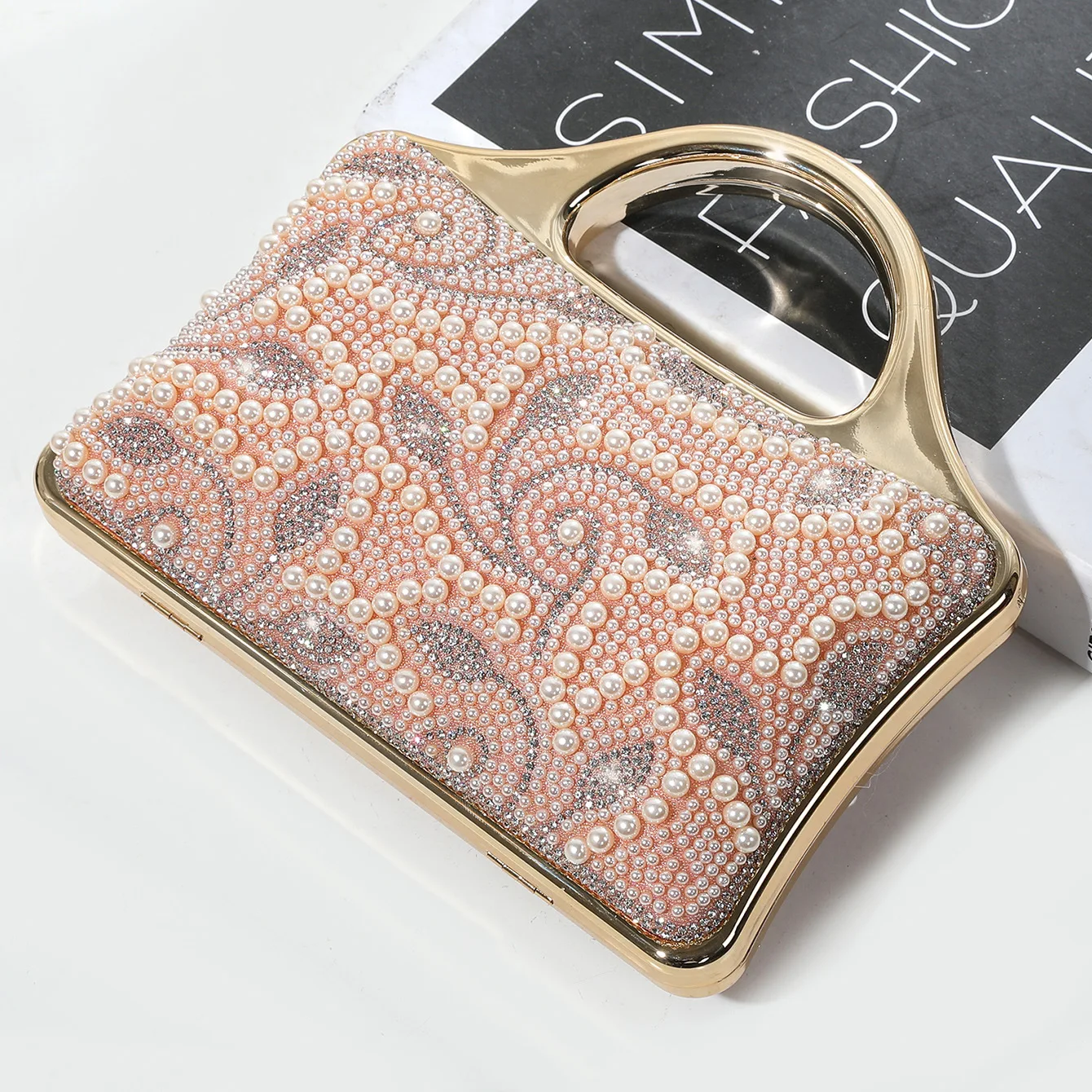 Handbag Diamond-Encrusted Dinner Bag Luxury High-End High-Grade Cheongsam Bag Bride With Dragon And Phoenix Coat