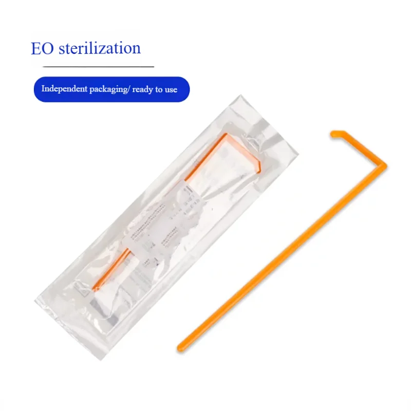 Disposable L-shaped sterile plastic coating rod bacterial push scraper independent sterilization biological coating rod