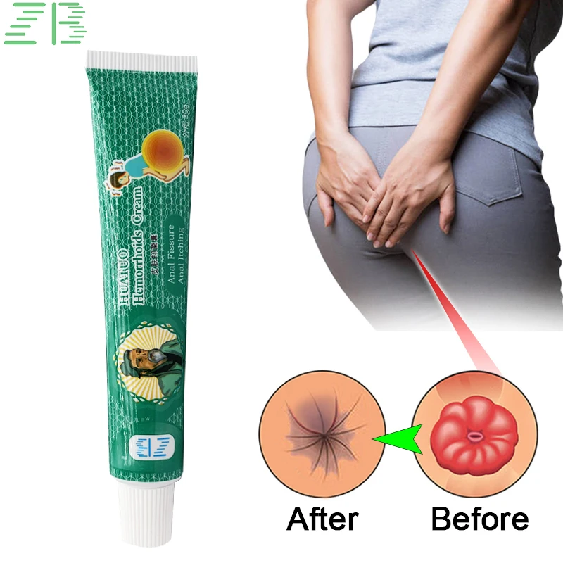 5PCS 100% Original Plants Cream Chinese HUATUO Hemorrhoids Ointment Painkiller Pain Relief External Anal Fissure Medical Plaster