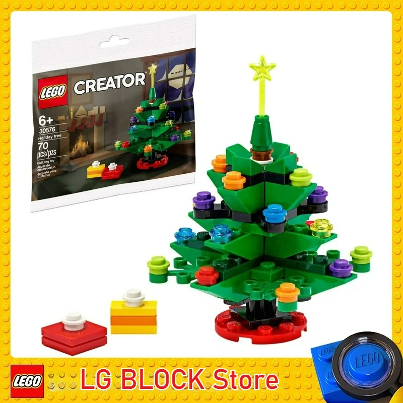 Lego Creator Mini Holiday Tree Building Kit 30576 voor kinderen vanaf 6 jaar (70 stuks) voor kinderen Kinderen Verjaardag Kerstmis Nieuwjaar Cadeau