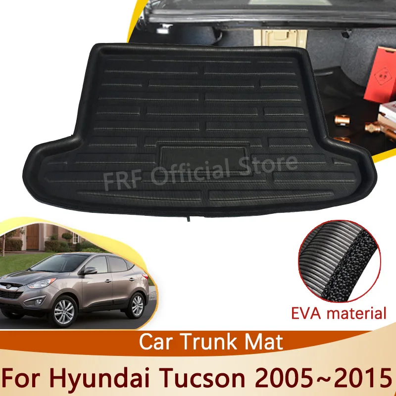 Auto For Hyundai Tucson IX35 2005~2015 2014 2013 2012 2010 Accessories Trunk Mat Floor Tray Waterproof Liner Cargo Boot Carpet