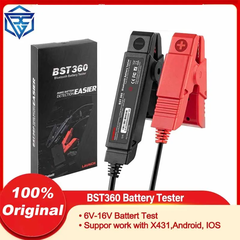 

LAUNCH BST360 12V Car Battery Tester Automotive Cranking Charging Circut Scanner Tools for X431 V V+ PRO3S+ PAD V Android IOS