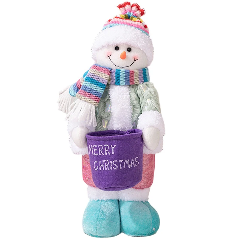 

Красочная рождественская кукла, рождественское украшение, легко чистящееся украшение для камин для столов, рождественский орнамент, украшение